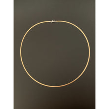 Load image into Gallery viewer, 18K Gold Necklace Soft Omega 2.79 grams 18 inches Two Tone White Gold Yellow Gold - Rafant
