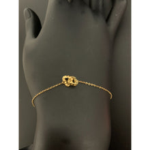 Load image into Gallery viewer, 18K Gold Bracelet Double Heart Size 7.5 inches 0.69 grams - Rafant
