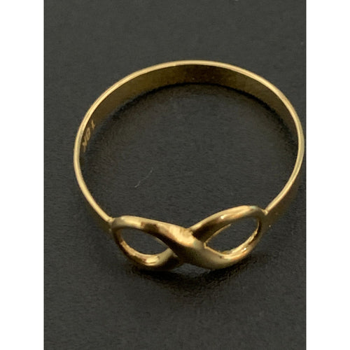 18K Yellow Gold Ring Infinity Size 7 - Rafant