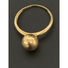 Load image into Gallery viewer, 18K Gold Ring Ball 1.36 grams Size 5.75 - Rafant
