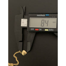 Load image into Gallery viewer, 18K Gold Necklace Chain 18 inches Heart Pendant with Earrings Set 1.80 grams - Rafant
