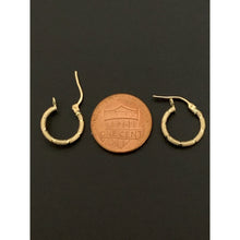 Load image into Gallery viewer, 18K Gold Earrings Hoops Loops Small Lightweight 0.83 grams - Rafant

