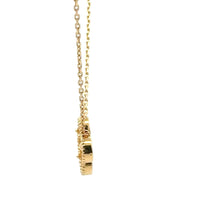 Load image into Gallery viewer, 18K Gold Necklace Chain 16 inches Pendant Flower 2.31 grams - Rafant
