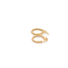 Load image into Gallery viewer, 18K Yellow Gold Earrings Very Tiny Hoops 0.83 grams - Rafant
