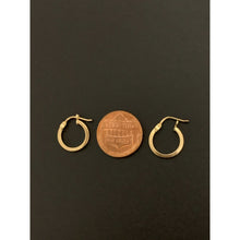 Load image into Gallery viewer, 18K Gold Earrings Hoops Loops Small 0.91 grams - Rafant
