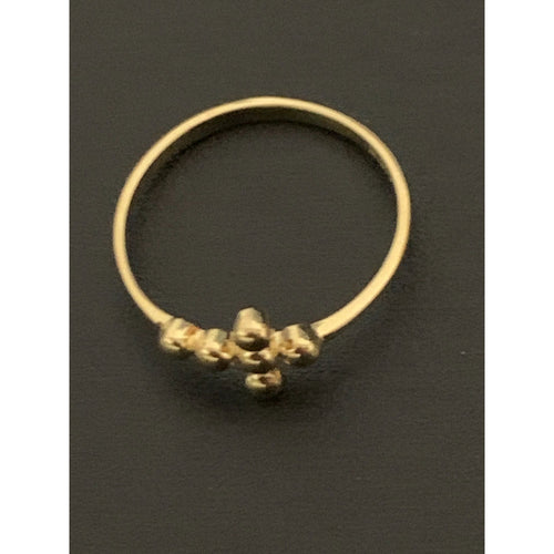 18K Gold Ring Cross 1.31 grams Size 5 - Rafant