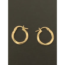 Load image into Gallery viewer, 18K Gold Earrings Hoops Loops Small 0.89 grams - Rafant

