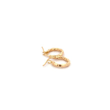 Load image into Gallery viewer, 18K Yellow Gold Earrings Hoops Very Tiny 0.95 grams - Rafant
