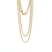 Load image into Gallery viewer, 18K Yellow Gold Necklace Chain Curb 15.75 inches 1.01 grams - Rafant
