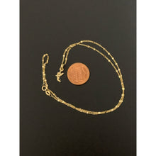 Load image into Gallery viewer, 18K Gold Necklace Chain 16 inches  with Fairy Pendant 1.70 grams - Rafant

