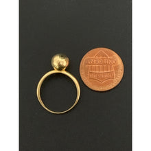 Load image into Gallery viewer, 18K Gold Ring Ball 1.36 grams Size 5.75 - Rafant
