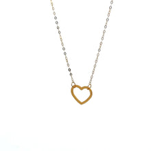 Load image into Gallery viewer, 18K Gold Necklace Chain 18 inches Pendant Heart 0.58 grams - Rafant
