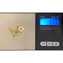 Load image into Gallery viewer, 18K Gold Bracelet with Charms Size 6 plus 0.75 inches extensions 1.17 grams - Rafant
