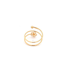 Load image into Gallery viewer, 18K Yellow Gold Ring Flower Spiral 1.17 grams Size 8.5 - Rafant
