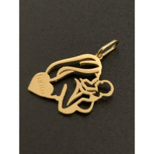 Load image into Gallery viewer, 18K Gold Pendant Mom Child  Heart 0.92 grams - Rafant
