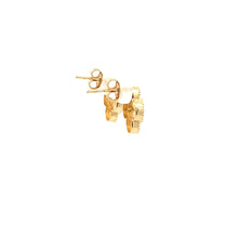 Load image into Gallery viewer, 18K Gold Earrings Stud Flower 2.21 grams - Rafant
