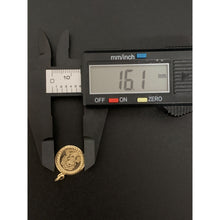 Load image into Gallery viewer, 18K Gold Pendant Round Circle Face of Jesus Christ 1.13 grams - Rafant
