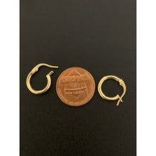 Load image into Gallery viewer, 18K Gold Earrings Hoops Loops Small 0.88 grams - Rafant
