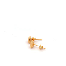 Load image into Gallery viewer, 18K Yellow Gold Earrings Stud Heart 1.24 grams Small - Rafant
