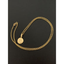 Load image into Gallery viewer, 18K Gold Necklace Chain 17.50 inches with Mother Mary Pendant 1.78 grams - Rafant
