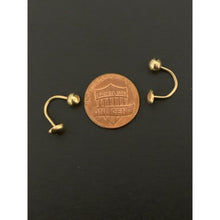 Load image into Gallery viewer, 18K Gold Earrings Heart Ball Small 1.24 grams - Rafant
