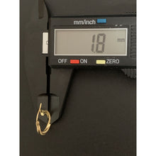 Load image into Gallery viewer, 18K Gold Earrings Hoops Loops Small 0.90 grams. - Rafant
