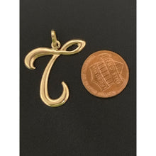 Load image into Gallery viewer, 18K Gold Pendant Letter T 1.31 grams - Rafant
