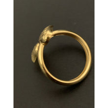 Load image into Gallery viewer, 18K Gold Ring Double Hearts 1.33 grams S 6.5 - Rafant
