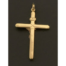 Load image into Gallery viewer, 18K Gold Pendant Jesus Christ Cross White Yellow Gold 2.08 grams - Rafant
