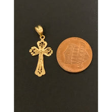 Load image into Gallery viewer, 18K Gold Pendant Cross Jesus Christ 0.86 grams - Rafant

