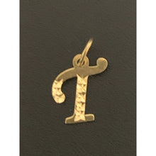 Load image into Gallery viewer, 18K Gold Pendant Charm Letter T 0.57 grams - Rafant
