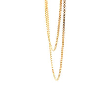 Load image into Gallery viewer, 18K Gold Necklace Chain Box 20 inches Women Thin  3.23 grams - Rafant
