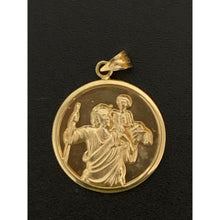 Load image into Gallery viewer, 18K Gold Pendant Jesus Christ Round 2.79 grams - Rafant
