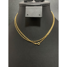 Load image into Gallery viewer, 18K Yellow Gold Necklace Chain Link 27.5 inches - Rafant
