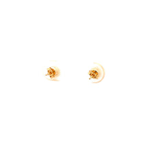 Load image into Gallery viewer, 18K Yellow Gold Earrings Stud Ball Textured Tiny 0.56 grams - Rafant
