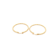 Load image into Gallery viewer, 18K Yellow Gold Earrings Hoops Large Spiral 1.75 grams - Rafant
