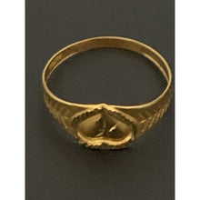 Load image into Gallery viewer, 18K Gold Ring Heart 0.78 grams Size 6.25 - Rafant
