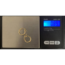 Load image into Gallery viewer, 18K Gold Earrings Hoops Loops 0.89 grams Very Small - Rafant
