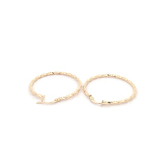 Load image into Gallery viewer, 18K Yellow Gold Earrings Hoops Spiral 1.37 grams - Rafant
