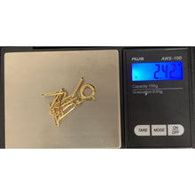 Load image into Gallery viewer, 18K Gold Bracelet Paperclip Size 7.5 inches 2.42 grams - Rafant
