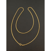 Load image into Gallery viewer, 18K Gold Necklace Chain Rope 20 inches 1.90 grams - Rafant
