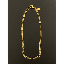 Load image into Gallery viewer, 18K Gold Bracelet Paperclips 7 inches 1.43 grams - Rafant
