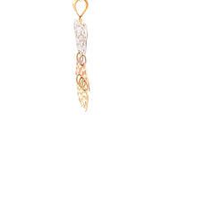 Load image into Gallery viewer, 18K Gold Pendant Tricolor White Yellow Rose Gold 1.75 grams - Rafant
