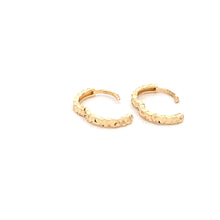 Load image into Gallery viewer, 18K Yellow Gold Earrings Huggie Very Tiny Hoops - Rafant
