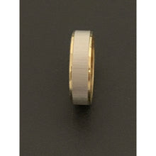 Load image into Gallery viewer, 18K Gold Ring Wedding Band Two Tone Yellow White 2.62 grams S6.5 - Rafant
