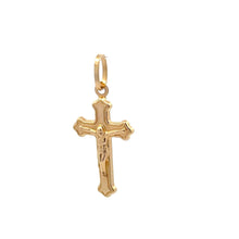 Load image into Gallery viewer, 18K Gold Pendant Cross Jesus Christ Religious 0.69 grams - Rafant
