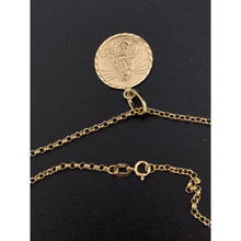 Load image into Gallery viewer, 18K Gold Necklace Chain 17.75 inches with Jesus Christ Pendant 2.32 grams - Rafant
