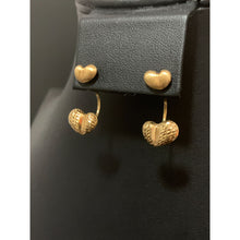 Load image into Gallery viewer, 18K Gold Earrings Hearts 2.80 grams - Rafant
