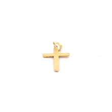 Load image into Gallery viewer, 18K Gold Pendant Cross  Religious Tricolor White Rose Yellow 1.14 grams - Rafant
