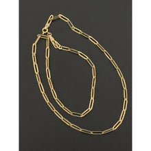 Load image into Gallery viewer, 18K Gold Necklace Paperclips Link 18 inches 3.22grams - Rafant
